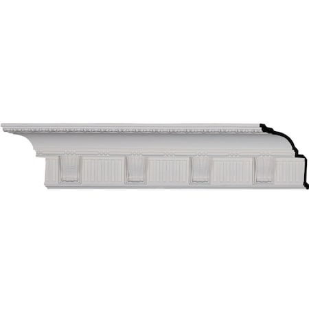 Ekena Millwork SAMPLE - 6 1/8"H x 5 3/8"P x 8 1/8"F x 12"L, (6 1/4" Repeat), Crendon Crown Moulding SAMPLE-MLD06X05X08CR